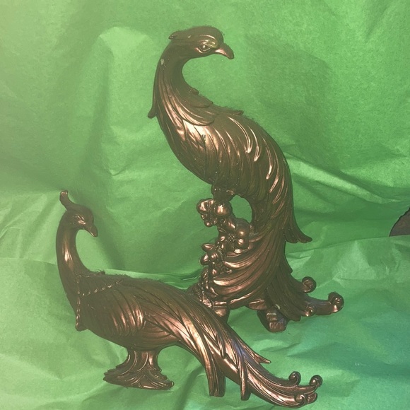 Vintage Peacock Figurines